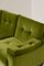 Italienisches Sofa aus Grünem Samt & Holz, 1950 5