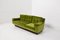 Italian Sofa in Green Velvet and Wood, 1950 8