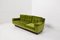 Italienisches Sofa aus Grünem Samt & Holz, 1950 8