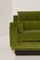 Italienisches Sofa aus Grünem Samt & Holz, 1950 3