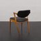 Model 42 Chair in Rosewood and Black Aniline Leather, Denmark, 1960s 4