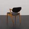 Model 42 Chair in Rosewood and Black Aniline Leather, Denmark, 1960s, Image 4