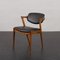 Model 42 Chair in Rosewood and Black Aniline Leather, Denmark, 1960s 3