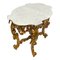 Tavolo vintage con ripiano in marmo di Luigi Filippo, Francia, Immagine 4
