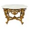 Vintage French Table with Marble Top by Luigi Filippo 2