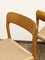 Mid-Century Danish Model 75 Chairs in Oak by Niels O. Møller for J.L. Møllers Møbelfabrik, 1950s, Set of 2 11