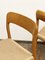 Mid-Century Danish Model 75 Chairs in Oak by Niels O. Møller for J.L. Møllers Møbelfabrik, 1950s, Set of 2, Image 11