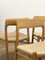 Mid-Century Danish Model 75 Chairs in Oak by Niels O. Møller for Jl Møllers Furniture Factory, 1950s, Set of 4 14