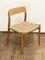 Mid-Century Danish Model 75 Chairs in Oak by Niels O. Møller for Jl Møllers Furniture Factory, 1950s, Set of 4, Image 7