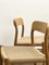 Mid-Century Danish Model 75 Chairs in Oak by Niels O. Møller for Jl Møllers Furniture Factory, 1950s, Set of 4, Image 8