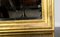 Espejo Napoleón III dorado con hoja, siglo XIX, Imagen 16