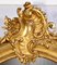 Espejo Napoleón III dorado con hoja, siglo XIX, Imagen 7