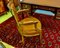 Chaise de Bureau Style Louis XVI en Cuir, 1950s 5