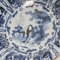 Antique Blue and White Plate in Earthenware, 1690s 9