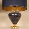 Mid-Century Chinoiserie Cobalt Blue Ceramic Table Lamps, Italy, 1970s, Set of 2 8