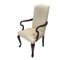 Queen Anne Upholstered Walnut Armchairs, Set of 2 2