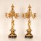19th Century French Victorian Gilt Bronze and Black Marble Candelabras, Set of 2, Image 8