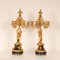 19th Century French Victorian Gilt Bronze and Black Marble Candelabras, Set of 2 6