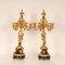 19th Century French Victorian Gilt Bronze and Black Marble Candelabras, Set of 2, Image 6