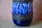 Fat Lava Style Blue Vase from Scheurich, 1960s 2