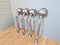 Vintage Lamps in Brushed Steel by Jean-Louis Domecq for Jieldé, Set of 4 2