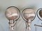 Vintage Lamps in Brushed Steel by Jean-Louis Domecq for Jieldé, Set of 4 9