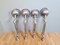 Vintage Lamps in Brushed Steel by Jean-Louis Domecq for Jieldé, Set of 4 8