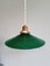 Art Deco Suspensions in Conical Green Opaline, 1930s, Set of 2 6