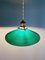 Art Deco Suspensions in Conical Green Opaline, 1930s, Set of 2, Image 8