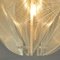 Small Round Pendant Lamp in Clear Acrylic Glass, Wire and Brass, 1970s, Image 7