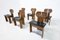 Mid-Century Modern Africa Chairs by Afra & Tobia Scarpa for Maxalto, 1970s, Set of 6 3