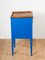Vintage Side Table in Patina-Blue 2