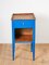 Vintage Side Table in Patina-Blue 1