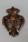 French Hand-Carved Oak Wood Wall Plaque with Cherubs Head, 1900s 3
