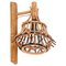 Mid-Century Rattan and Bamboo Lantern Sconce by Louis Sognot, 1960s, Image 1