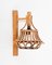 Mid-Century Rattan and Bamboo Lantern Sconce by Louis Sognot, 1960s, Image 2