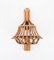 Mid-Century Rattan and Bamboo Lantern Sconce by Louis Sognot, 1960s, Image 10