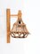 Mid-Century Rattan and Bamboo Lantern Sconce by Louis Sognot, 1960s 9