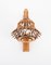 Mid-Century Rattan and Bamboo Lantern Sconce by Louis Sognot, 1960s, Image 7