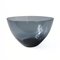 Vintage Smoked Blue Glass Bowl from Reijmyre, Sweden 1