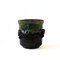 Vaso piccolo vintage fatto a mano di colore verde-marrone di Glit Sweden, Immagine 2