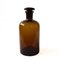 Vintage Brown Glass Medicine Bottle with Lid, Sweden, 1900s 2