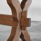 Sculptural Cross Legged Side Table in Wood, 1940s 5