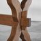 Sculptural Cross Legged Side Table in Wood, 1940s, Image 5