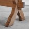 Tavolino scultoreo con gambe incrociate in legno, anni '40, Immagine 10
