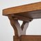 Tavolino scultoreo con gambe incrociate in legno, anni '40, Immagine 11
