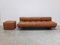 Ds80 Patchwork Leather Daybed with Matching Pouf from de Sede, 1970s, Set of 2 15