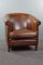 Fauteuil Club Vintage en Cuir de Mouton 1