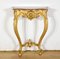 Napoleon III Louis XV Style Wall Console in Gilded Wood, Mid-19th Century, Image 1