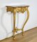 Napoleon III Louis XV Style Wall Console in Gilded Wood, Mid-19th Century, Image 4
